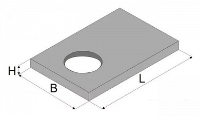 Плита септика прямоугольного ПСП 300.240.14-6 в Белой-Калитве картинки